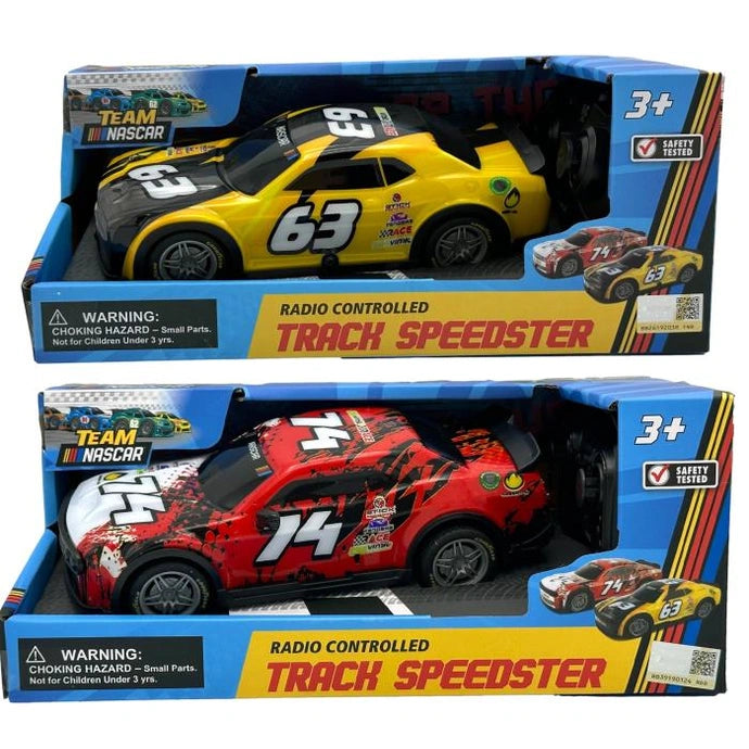 Two toy cars in their packaging boxes.